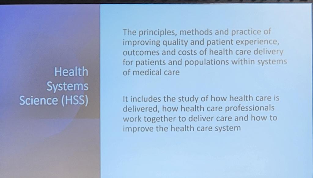 Understanding health system science is a vital part of healthcare education.
#ELC2024