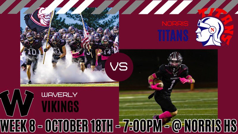 Game #8 on the road! Go Vikings!