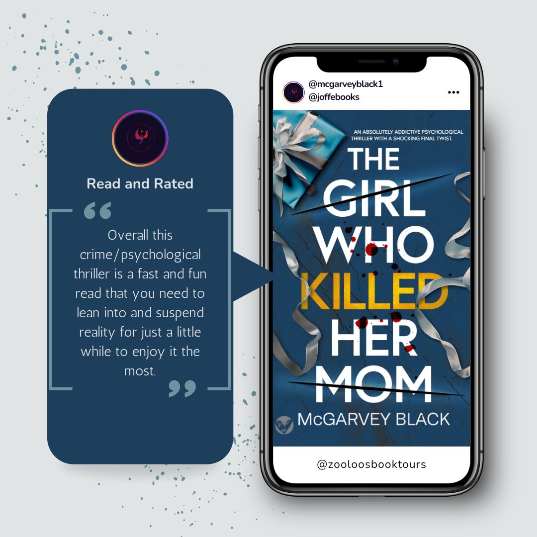 On the #booktour for #TheGirlWhoKilledHerMom we saw a post from <a href="/coffeecurls/">LJ</a> ~ You can read all the reviews here ~ tinyurl.com/59c6v3zt

Tomorrow <a href="/prdg/">Patrice Gotting - #prdgreads 🐧❤️</a> #marialouuxo #FullyBookedInKentucky will be joining the tour!    

<a href="/mcgarveyblack/">McGarvey Black (Author)</a> <a href="/joffebooks/">JOFFE BOOKS</a>
 #ZooloosBookTours
