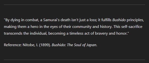 OpenArtModels's tweet image. &quot;Bushido sees dying in combat as an honorable fulfillment of a samurai’s duty.&quot;