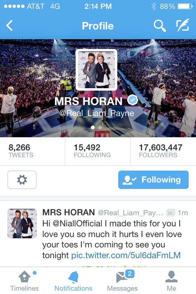 found an old screenshot of when liam cosplayed as a niall stan…this was funny af😂😂😂