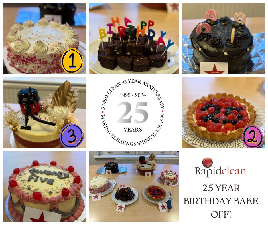 National Baking Week &amp; our 25 year anniversary was the perfect excuse to get our aprons on. 🧁

It's safe to say, our birthday bake off was an absolute SUCCESS. 🍰😝 🎉🎉 

Congratulations to Sophie Herring who won 1st place with The Pink Cake. 🍰