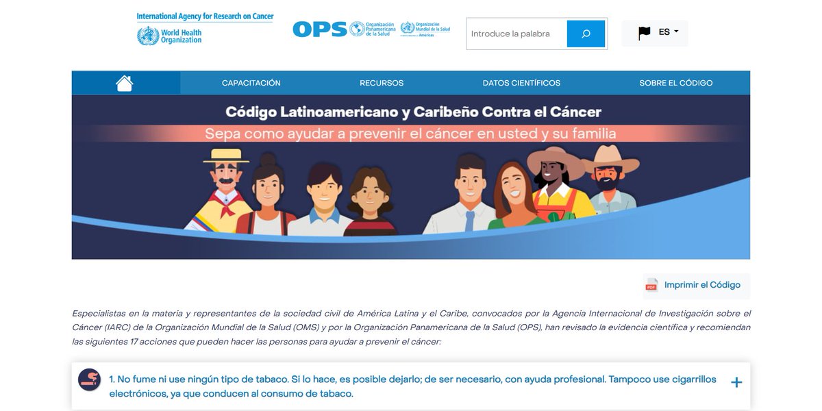 Cornejovalle's tweet photo. Código Latinoamericano y Caribeño Contra el cáncer 👉👉 (https://t.co/LcyweJw85j) https://t.co/rjLxE5yqcC Herramienta muy útil para el abordaje y control del cáncer como ámbito  de salud pública https://t.co/KVHsCfNoB6