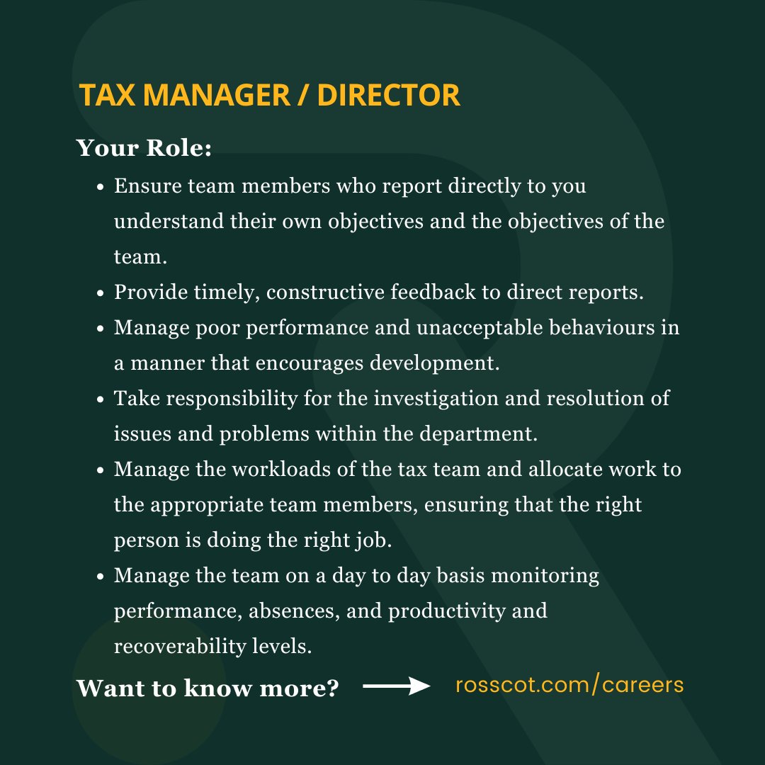 RosscotJSY's tweet image. 📢 We’re Hiring! Tax Director Position Available 📊 Ready to lead and make an impact? Visit rosscot.com/careers 🚀 #TaxDirector #JoinOurTeam #RosscotCareers #JoinOurTeam #RosscotJersey #JerseyCI #JerseyAccountants #JerseyBusiness #JobsInJersey #JerseyRecruitment