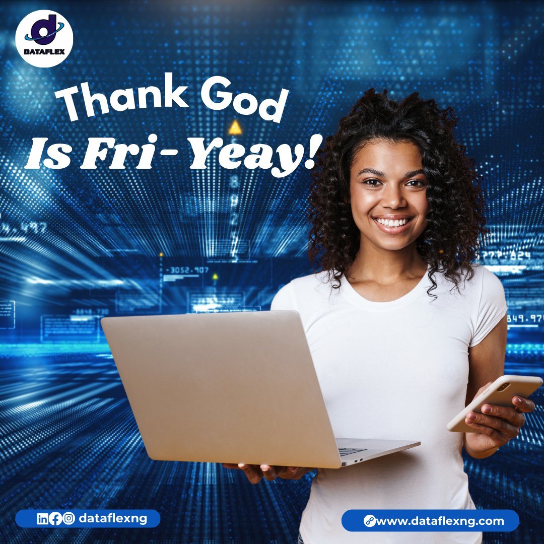 Dataflexng2's tweet image. The weekend is calling, and we’ve made it through another amazing week! It’s time to unwind, relax, and celebrate all the little victories along the way. 🎊

Enjoy your Friday and have an awesome weekend ahead.

#dataflexng
#tgif
#techfriday