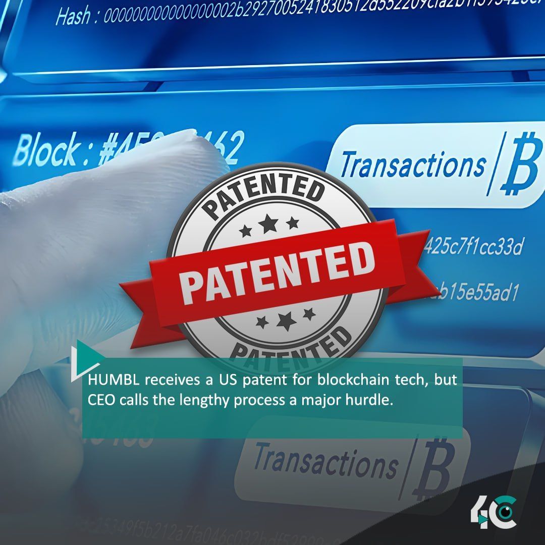 4cby360's tweet photo. HUMBL Wins Patent for Novel Blockchain Payment System Excerpt
https://t.co/asSwLMVtGG
#BlockChain #crypto #HUMBL #BrianFoote https://t.co/HcBxRyOzsg
