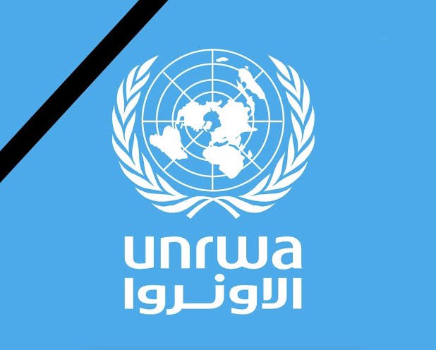 DrEliDavid's tweet image. UNRWA has put a black mourning band on their logo. 

This is an agency fully funded by your taxpayer money.

#DefundUNRWA