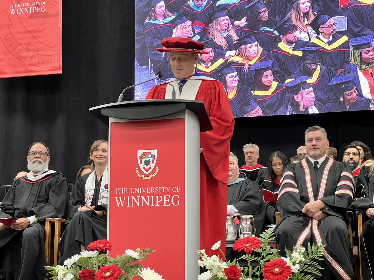 Congrats <a href="/stephenborys/">Stephen Borys</a> on your honorary Doctor of Letters from <a href="/uwinnipeg/">UWinnipeg</a>! Your first 4 degrees recognized your academic excellence, and this 5th one celebrates your transformative contributions to the community, museum, and academy. Thank you!