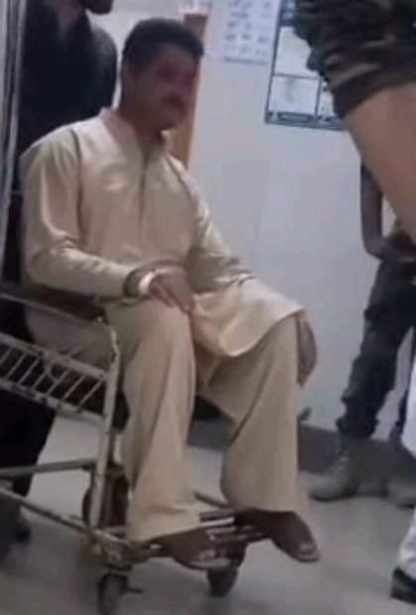 Adnan_Wxr's tweet photo. Jamshed Khan was brought down by the state to the point that today he needs a wheelchair for support.state breaks mountains of cruelty &amp; brutality on every Pashtun who raises his voice for the truth. The entire Pashtun nation should come out in the field for #ReleaseJamshedKhan https://t.co/DqEtsK7GDs