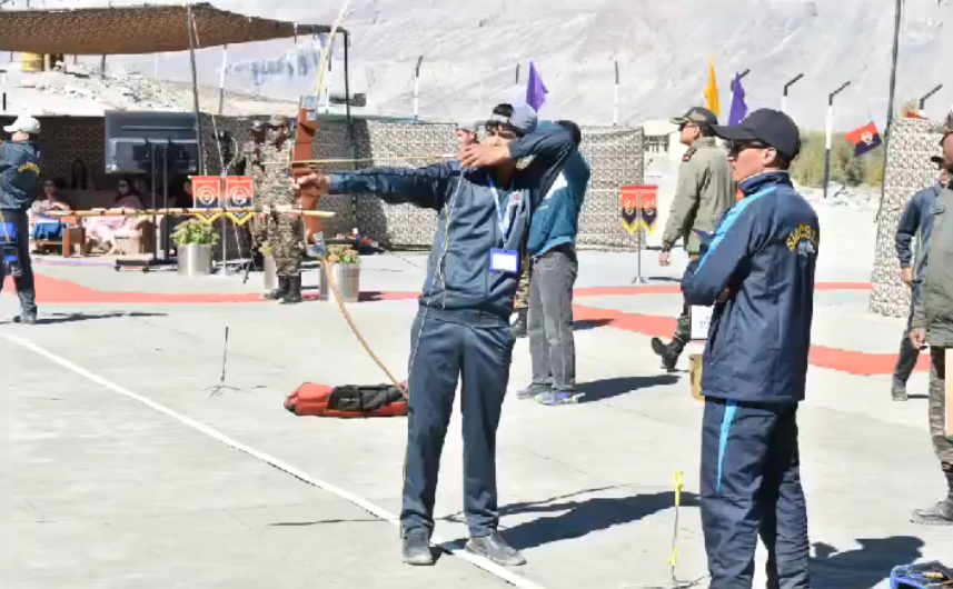 VisionLadakh's tweet photo. Inter-AGS Archery Competition 2024-25 was held under the aegis of the #SiachenBrigade. The event is an apt tribute to the rich legacy of archery in  this region. The  outstanding performances by the students of the Army Goodwill Schools of #Partapur, #Tyakshi, and #Bogdang https://t.co/82LuHvEcnJ