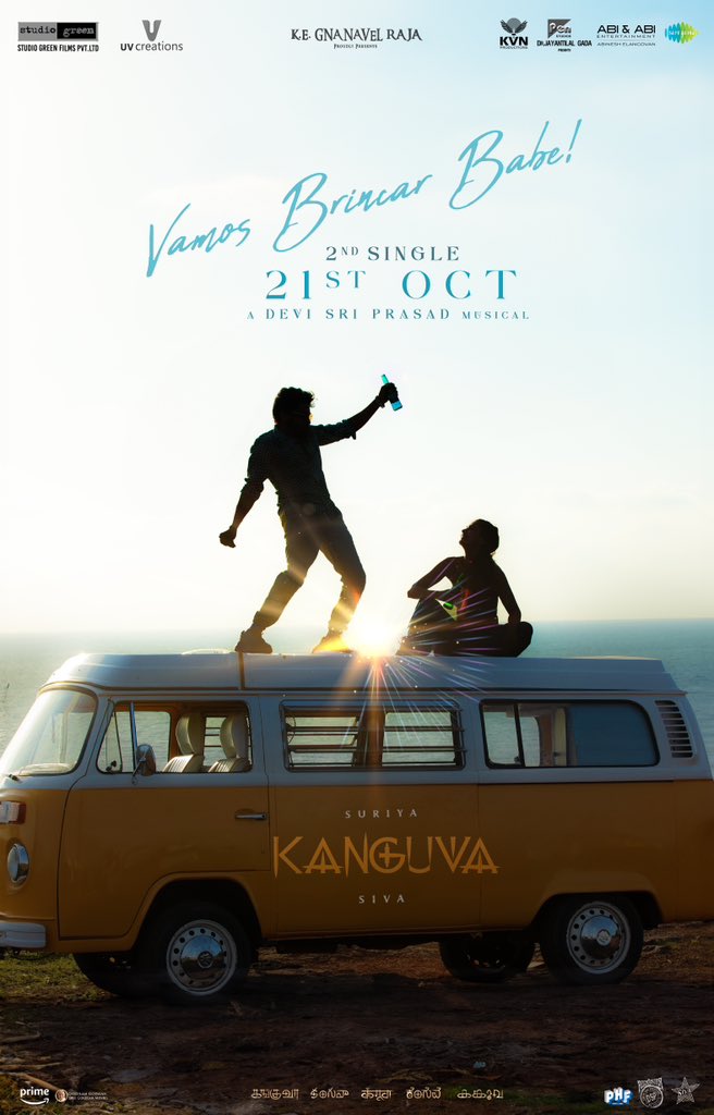 saregamasouth's tweet photo. Get ready to dance the night away 🪩✨

2nd Single from #Kanguva dropping on 21st October ❤️‍🔥

A @ThisIsDSP Musical

#VamosBrincarBabe 🍻 #KanguvaFromNov14 🦅
@Suriya_offl @thedeol @directorsiva @DishPatani @ThisIsDSP @gnanavelraja007 @vetrivisuals @supremesundar @UV_Creations @KvnProductions @PharsFilm @abineshelango @abiabipictures @PenMovies #PenMarudhar @jayantilalgada @MythriOfficial @MangoMassMedia @GokulamMovies @GokulamGopalan @NehaGnanavel @Dhananjayang @saregamaglobal @KanguvaTheMovie