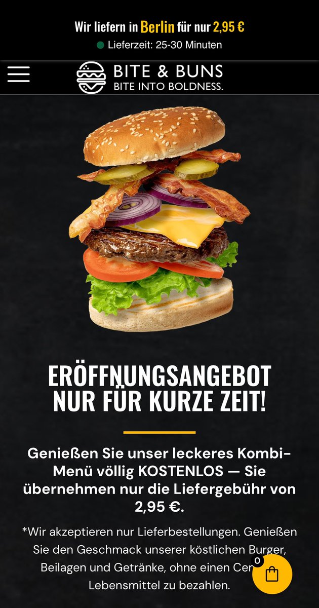 JoachimHesse's tweet photo. #Gratisburger. Schon klar. 🤮 Ich bin gerade über diesen #Werbe-#Scam gestolpert, der bei Facebook, Instagram &amp; Co geschaltet wurde. Zahlung nur per Kreditkarte und an der Adresse aus dem Impressum existiert kein Restaurant. Fallt bitte nicht auf solche Betrugsmaschen herein! https://t.co/kKVBYf8Jq2