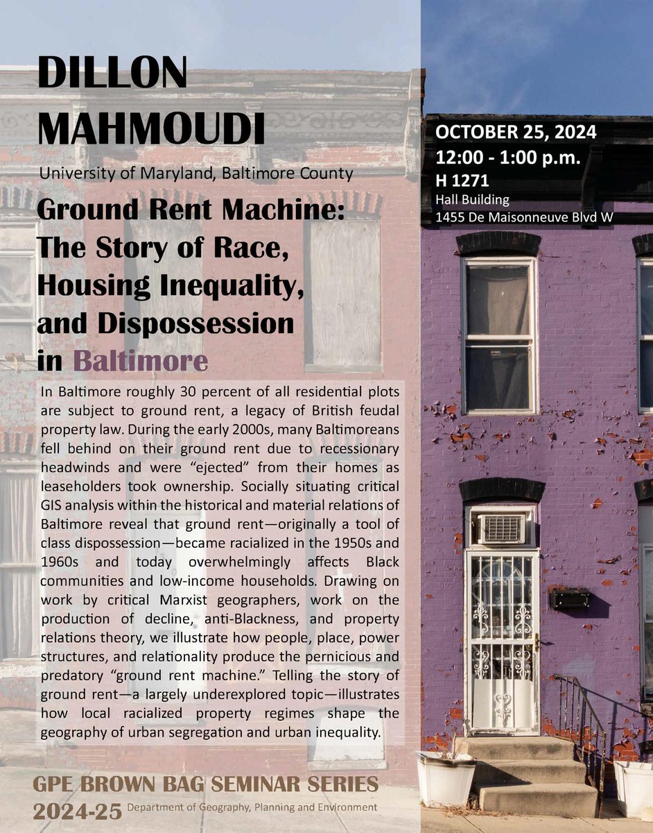 I'll be talking about this paper next week at <a href="/GPEConcordia/">Department of GPE</a>, highlighting how the settler-colonial practice of quit-rent became a racialized form of segregation and dispossession. 

Awesome to be able to collab with <a href="/JasonJurjevich/">Jason Jurjevich</a>!!