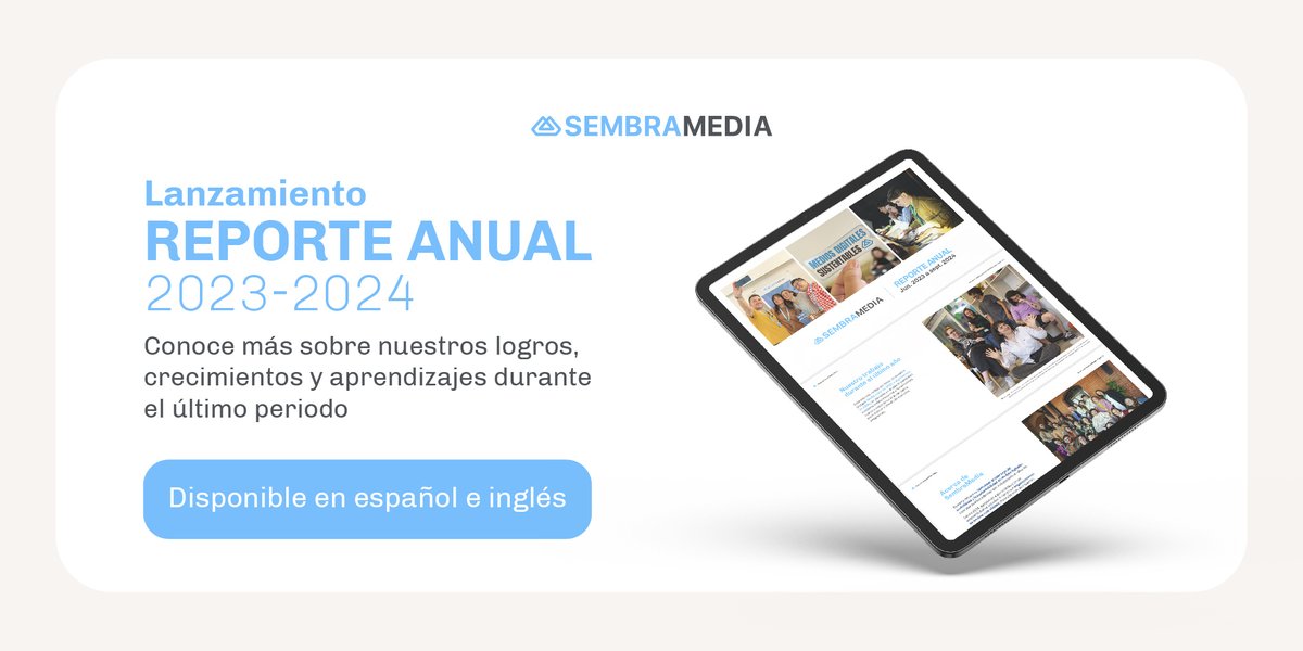 🔵 ¡Descubre nuestro Informe anual 2023-2024!

Es una recopilación de los datos más importantes de nuestro trabajo desde junio 2023 hasta septiembre 2024.

Accede al informe en español 👉 bit.ly/3zRvgMQ

Accede al informe en inglés 👉 bit.ly/3A7hpSt