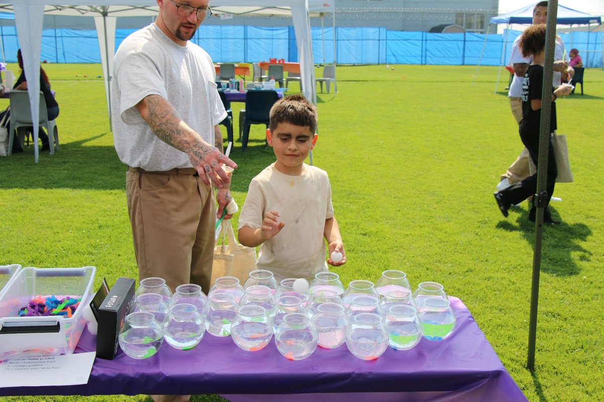 Day with Dad at Airway Heights Corrections Center! From playing sports and games to doing puzzles and face painting, nearly 100 dads and kids enjoyed a special day together. Events like this are an important part of rehabilitation and reunification.