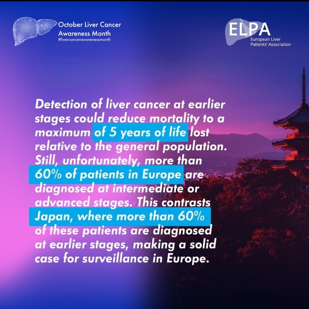 💥October is Liver Cancer Awareness Month, and it's time to shake things up! 💥

🚨 Did you know? Detecting #livercancer early could mean a difference of only 5 years of life lost – but Europe is lagging behind! Over 60% of patients on this continent are diagnosed at intermediate