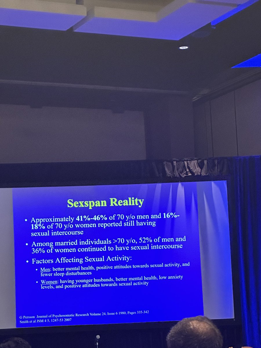 DrDenise_'s tweet photo. #SMSNA24 Awesome and insightful talk by our President @DrMohitKhera . Do you know the difference between sex span and health span?! Great tips on prolonging sex span by focusing on diet, sleep, and stress reduction. @SMSNA_ORG https://t.co/usF1vtNFlW