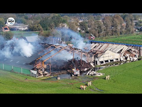 Enorme brand in Ternaard