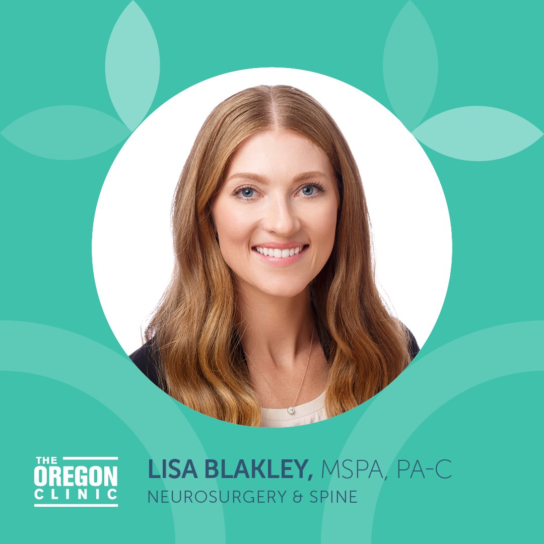We are excited to welcome Lisa Blakley to The Oregon Clinic Neurosurgery &amp; Spine - East! 

Lisa loves being part of a patient’s care from beginning to end to see the positive impact that personalized neurologic care has on their lives. 

Learn more - zurl.co/pdLX