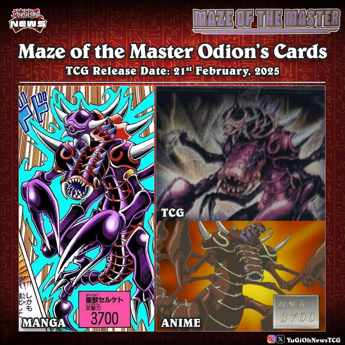 With a higher resolution image of the  new Maze of the Master pack, it's easier to spot a few new cards inspired  by scenes from the Manga and
