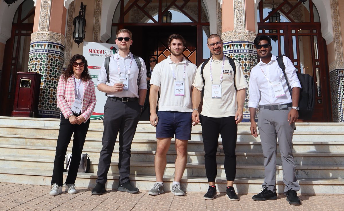 PVG_McGill's tweet photo. We had an amazing time in Marrakesh, Morocco for #MICCAI2024 last week! @arbtal @BNichyporuk @BBera2808 @FinleyDurso @Amar_kumar_1 

Huge thanks to the organizers for an incredible event. https://t.co/CwUAmdTDBe