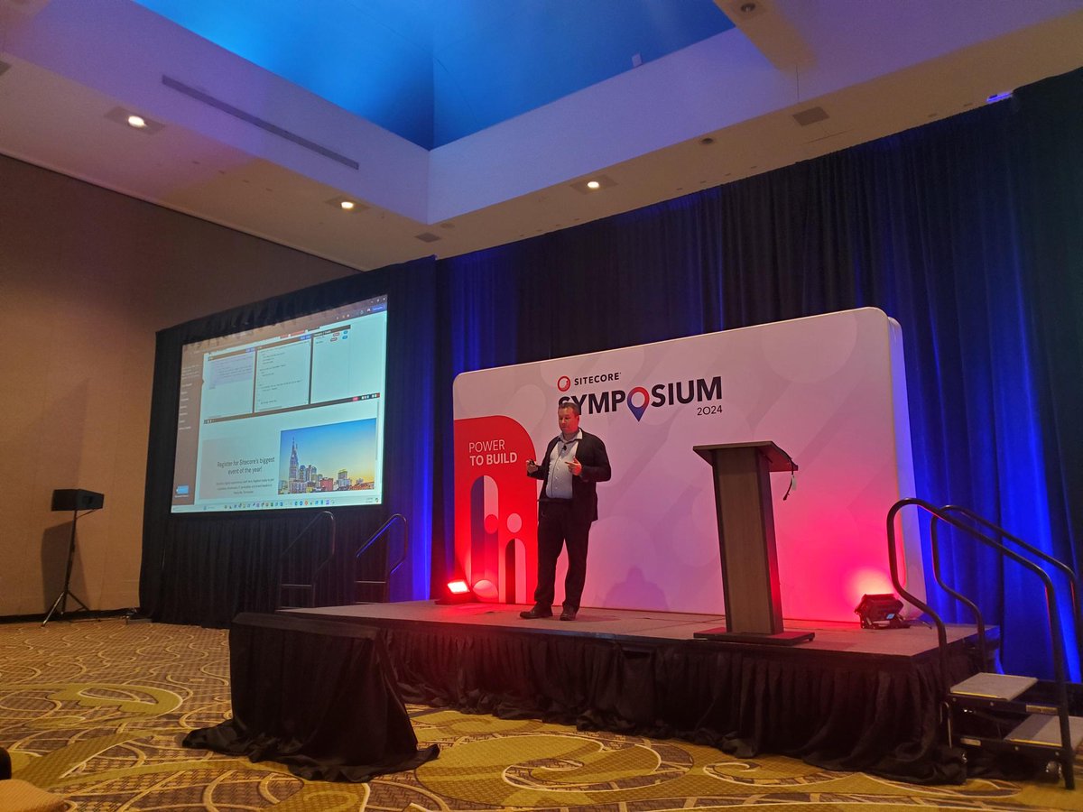 GoAltudo's tweet image. David San Filippo is live on stage at #SitecoreSYM, sharing how #SitecoreCDP drives personalization at scale. Hurry and catch these key insights! #CX #DigitalTransformation