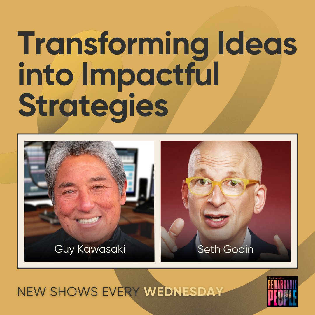 Strategic thinking redefined! 🚀 Join Guy Kawasaki and Seth Godin as they explore game-changing ideas from Seth's new book "This Is Strategy." 🧠 Tune in here: bit.ly/sdpsibda