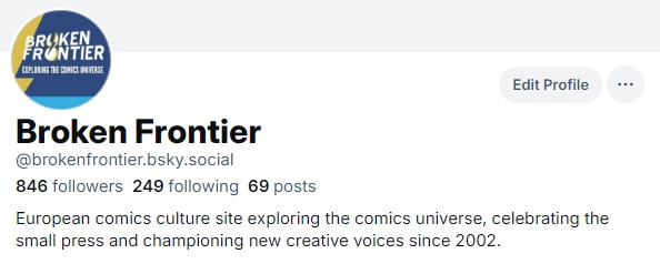 We're over at the other place. Same name. Same comics love. Come find us there.