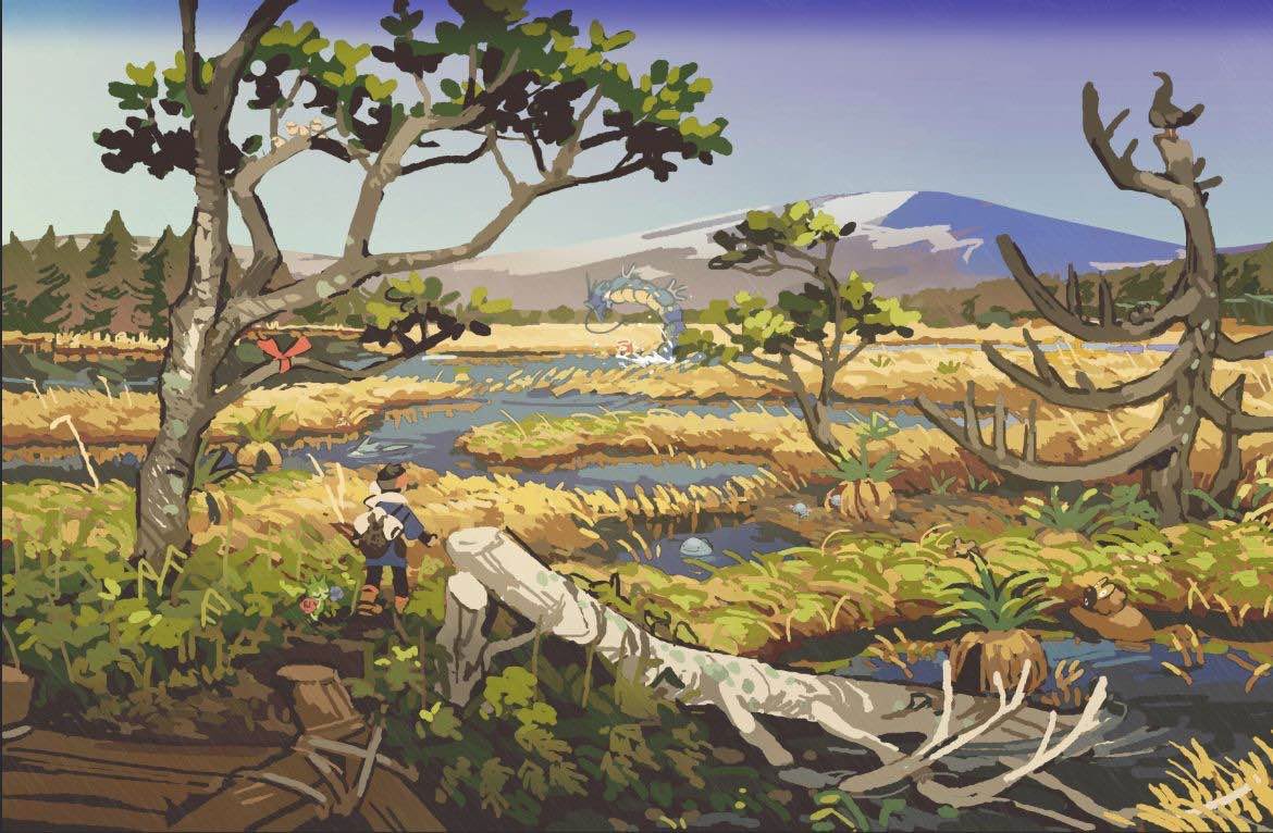 PLShitpost's tweet image. The leaks Legends Arceus art has me in love ❤️