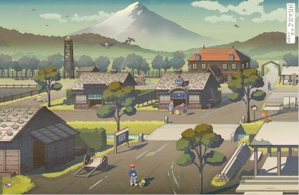 PLShitpost's tweet image. The leaks Legends Arceus art has me in love ❤️