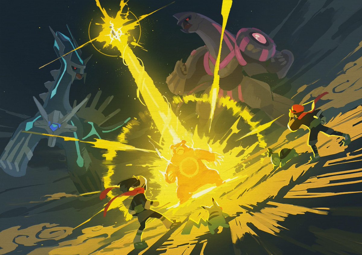 PLShitpost's tweet image. The leaks Legends Arceus art has me in love ❤️