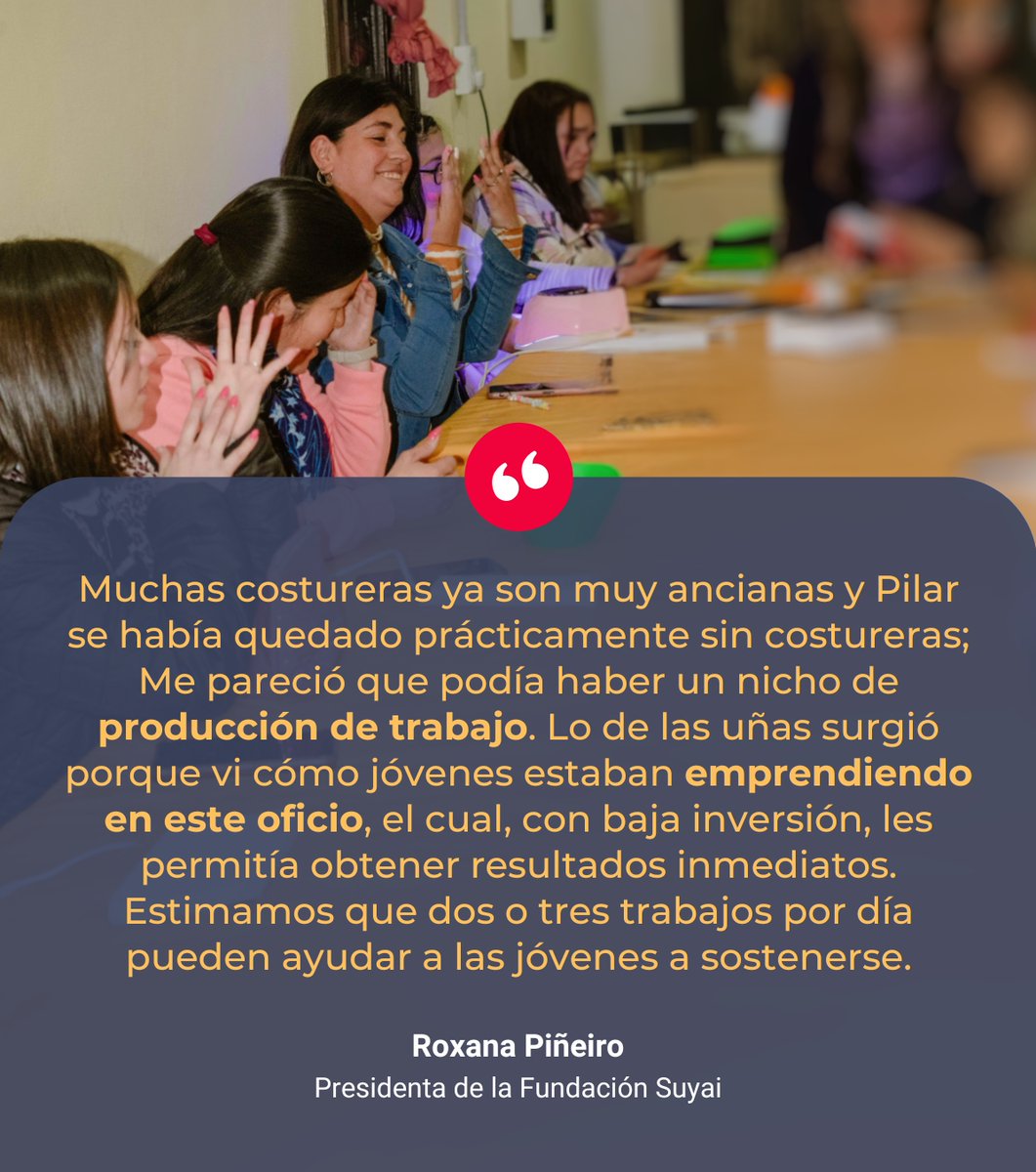 CreasLAC's tweet photo. 27 mujeres se capacitaron en costura y arreglo de uñas con el proyecto Emprender para progresar de la Fundación Suyai, apoyado por nuestro Fondo de Pequeños Proyectos #FPPCREAS. https://t.co/O9cOKSGXnY https://t.co/gfT2m17MM9
