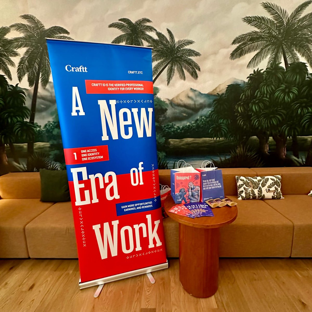 crafttpass's tweet photo. TY @tfh_technology for inviting us to your SG community event to celebrate World App 3.0 and for having @purpurosa share about Craftt, alongside @CudisWellness and @tantantribe!

Craftt Pass is integrated with World ID and is now available on the World App Store. https://t.co/Gi6pVCPFrU