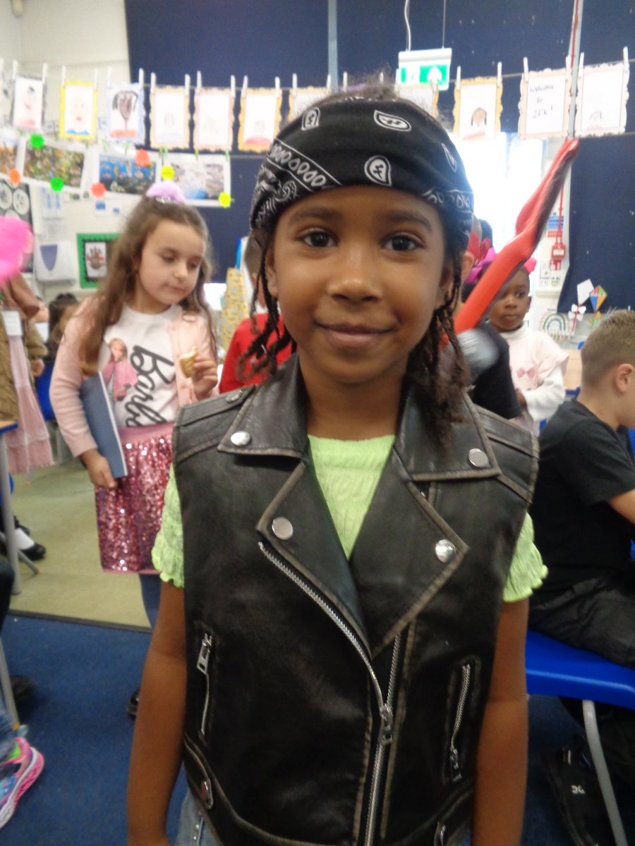 We had a great "Rock day!" The outfits were amazing! Make sure you log on to <a href="/TTRockStars/">Times Tables Rock Stars</a>