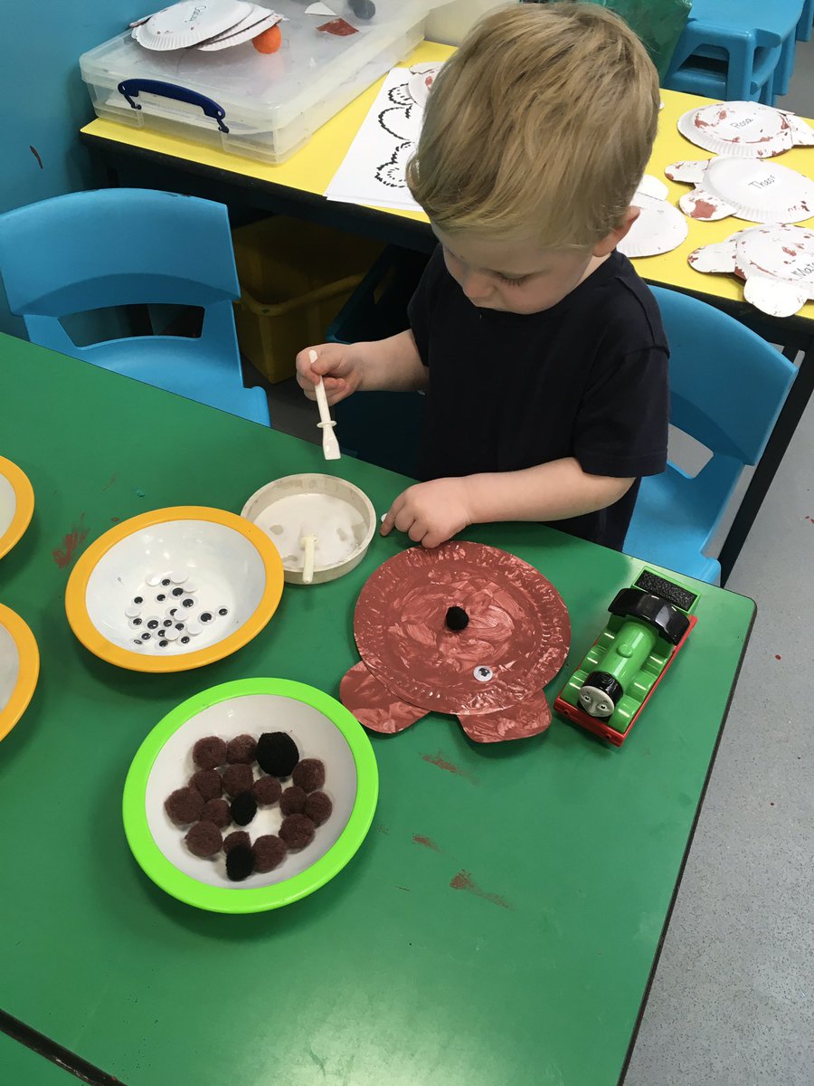 DinningtonFirst's tweet photo. Nursery went on a bear hunt this week in our forest, we had such a good time #opentonewexperiences. We did some fun activities linked to this. We also won the tidy classroom award #success. Well done to us! https://t.co/J4SN2OlF4u