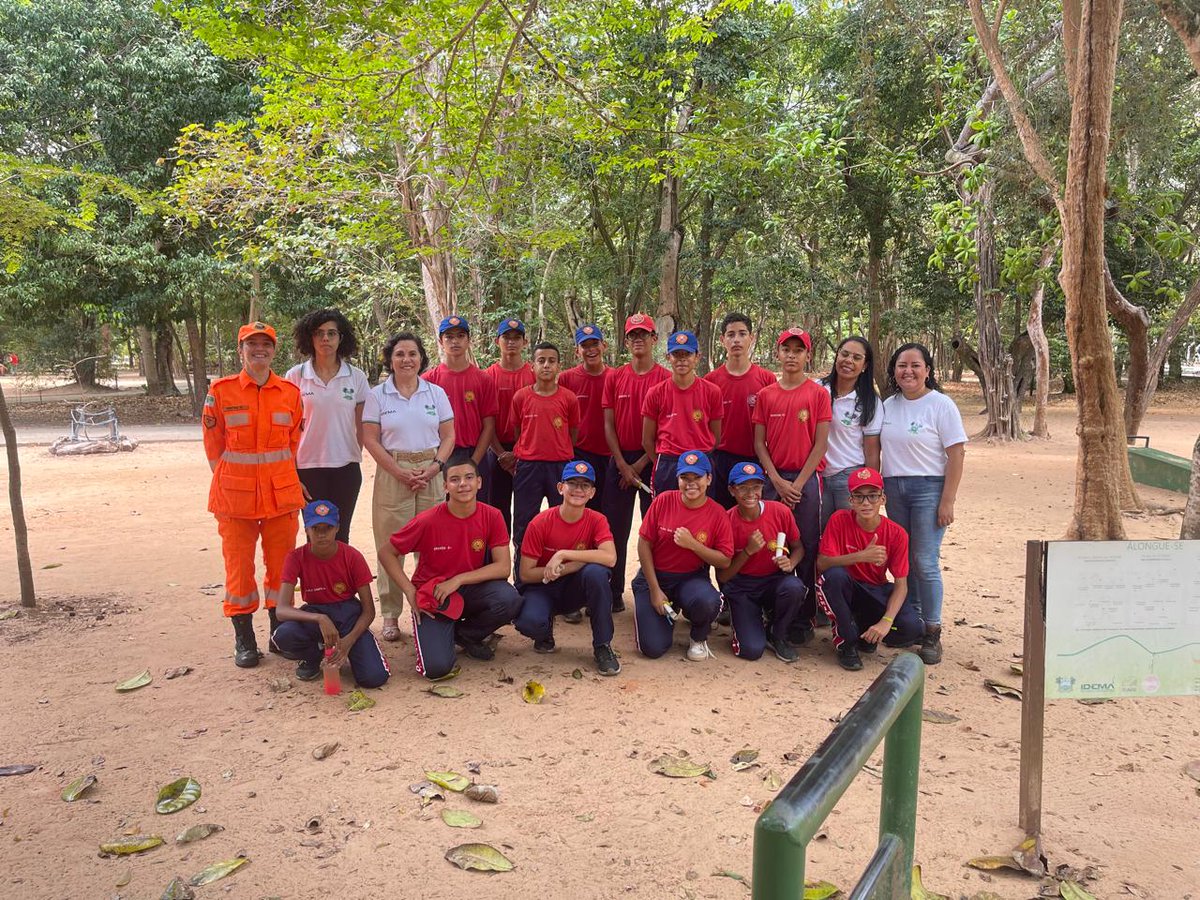 idemarnemdia's tweet photo. Equipe de educação ambiental do Idema recebe Programa Bombeiro-Mirim no Parque https://t.co/pTf1zrTbuE https://t.co/E7pmOsOCOO