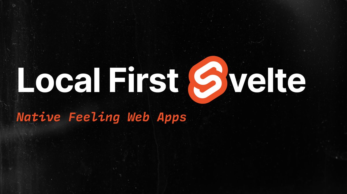 Make sure you check out Svelte Summit tomorrow. Super excited to share my talk Local First Svelte. There will also be a surprise on youtube.com/@syntaxfm