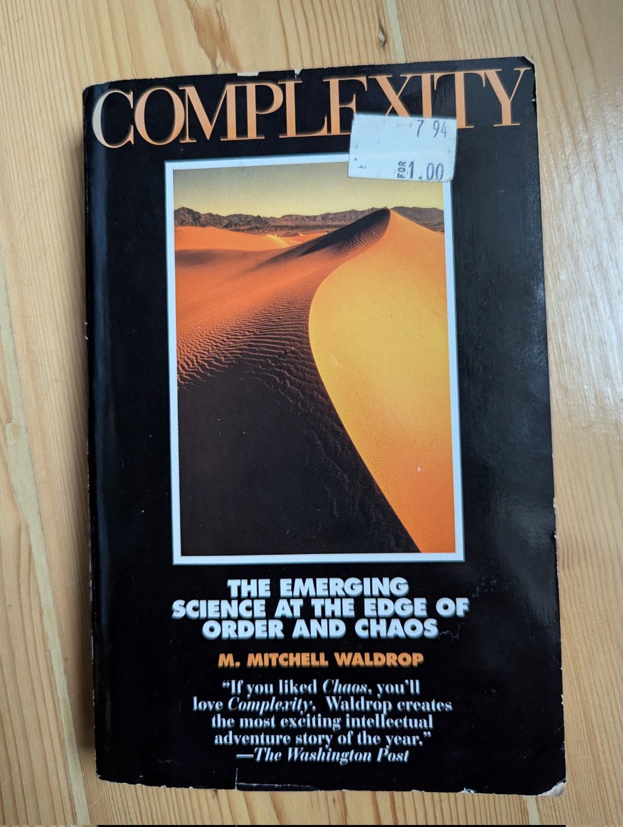 I'm enjoying reading @MitchWaldrop's venerable account of the origin and early years of <a href="/sfiscience/">Santa Fe Institute</a>, published in 1992. Wonderful to learn that John Holland developed his first classifier system in machine code (not even assembly language) on his Commodore computer at home 👏