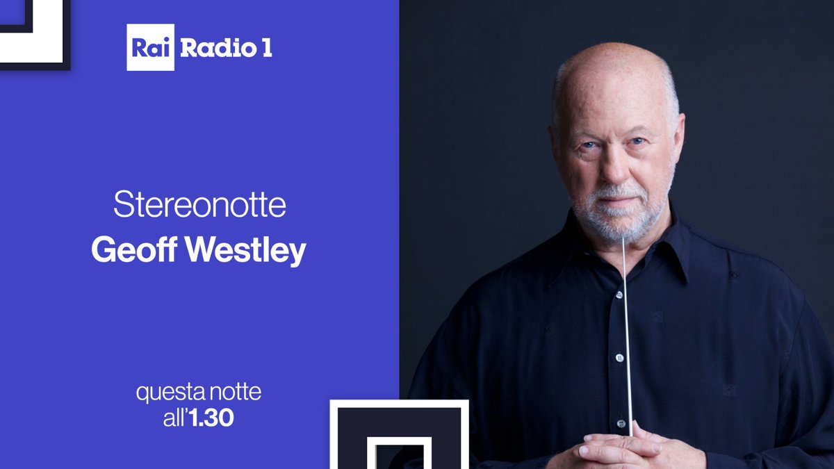 Rai Radio1 (@radio1rai) on Twitter photo π»π #Stereonotte incontra <a href="/geoffwestley/">geoff westley</a> compositore, direttore d'orchestra e produttore discografico di Battisti, Baglioni, Zero e tanti altri πΆ
π§ ASCOLTA Streonotte con <a href="/DuccioPasqua/">Duccio Pasqua</a> su #Radio1 e su <a href="/raiplaysound/">RaiPlay Sound</a>
π raiplaysound.it/radio1 π»π #Stereonotte incontra <a href="/geoffwestley/">geoff westley</a> compositore, direttore d'orchestra e produttore discografico di Battisti, Baglioni, Zero e tanti altri πΆ
π§ ASCOLTA Streonotte con <a href="/DuccioPasqua/">Duccio Pasqua</a> su #Radio1 e su <a href="/raiplaysound/">RaiPlay Sound</a>
π raiplaysound.it/radio1