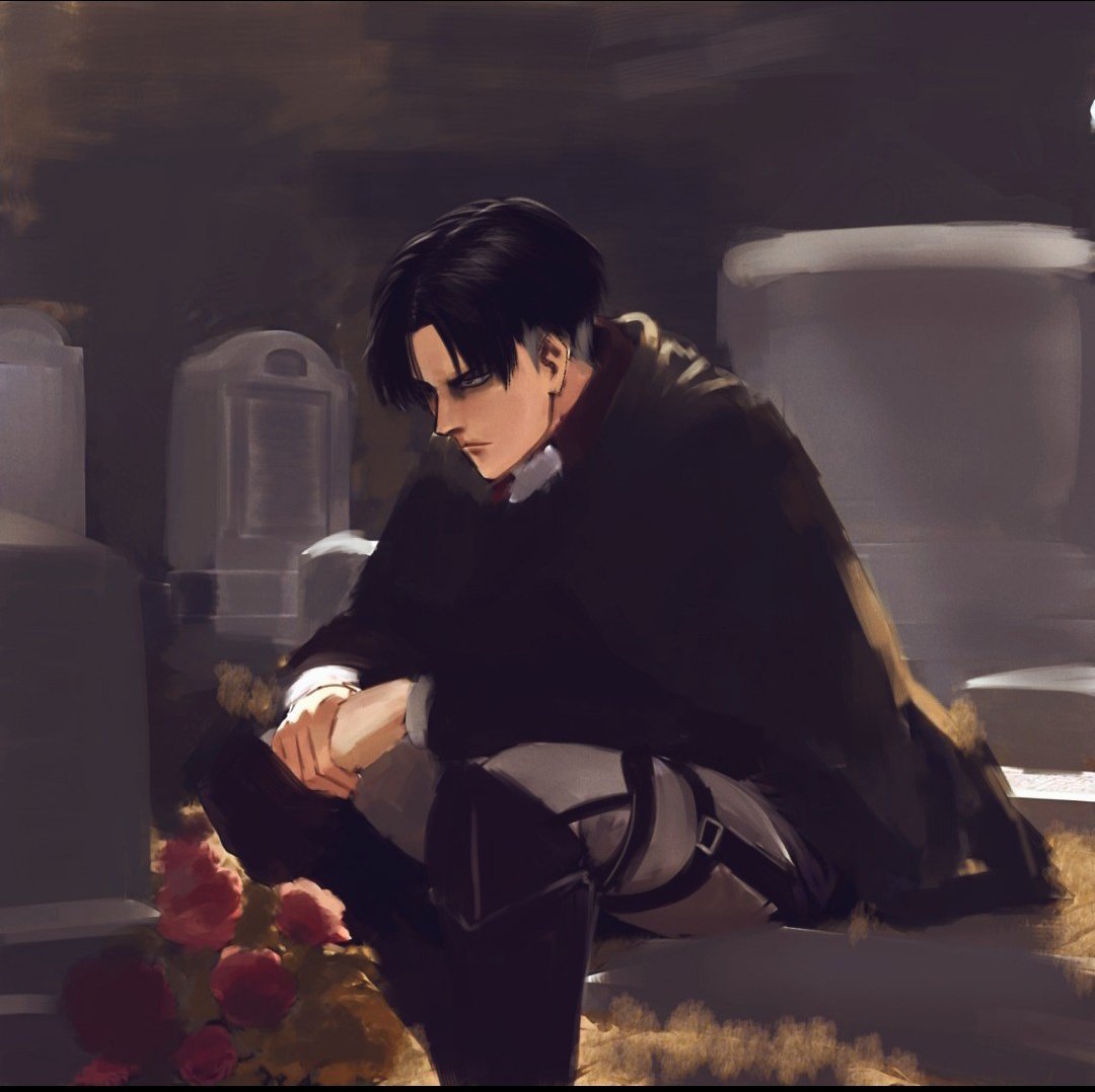 levitonin's tweet photo. A visit to the loved ones  #LeviAckerman https://t.co/fA8bCCeeAr