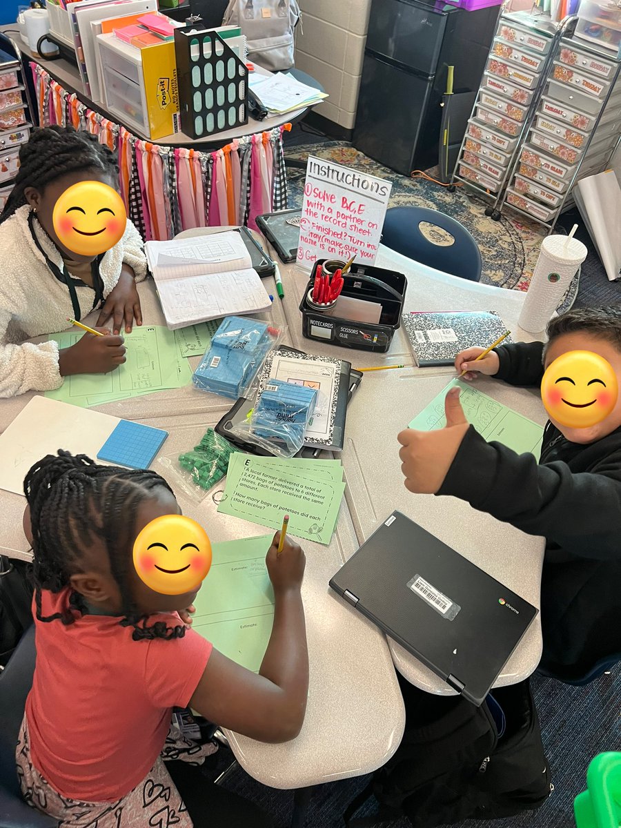 mschatelle's tweet photo. Fun Friday!! My students love station days and I love seeing them use their manipulatives to share equal groups with confidence even more!! 😍 @cfisdmath https://t.co/eVrETmhDm7
