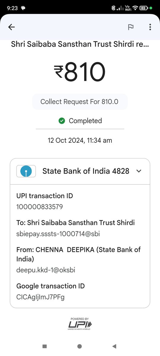 chenna_deepika's tweet photo. @SSSTShirdi 
Money is deducted for my online darshan booking, but status of booking says failed. Will the money be refunded? Or darshan tickets will be confirmed? https://t.co/IMr9DMKccx