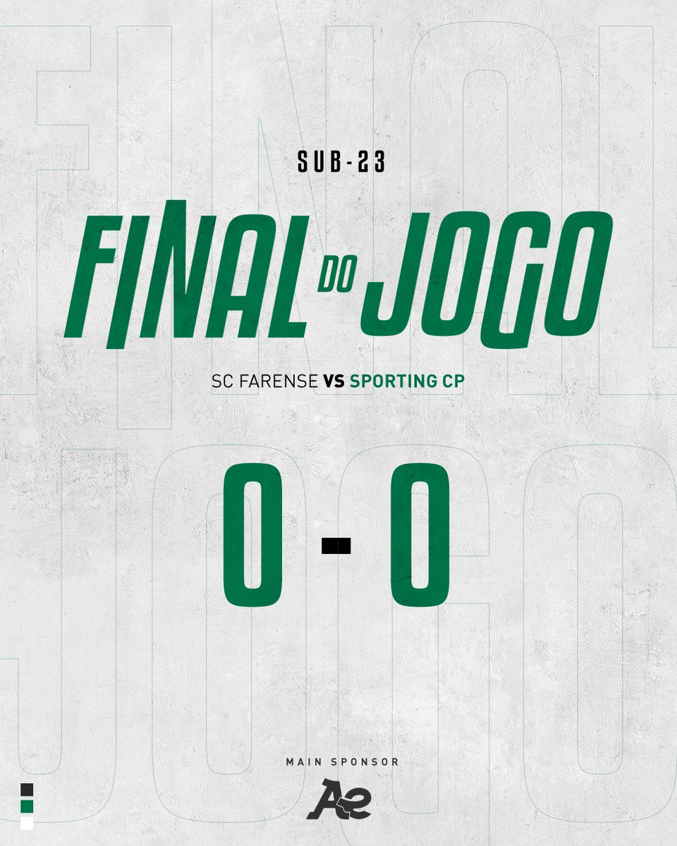 SportingCP's tweet image. #Sub23SCP | ⏹ Empate dos Leões, na 8.ª jornada da #LigaRevelação.

⚪ 0-0 🟢 // #SCFSCP