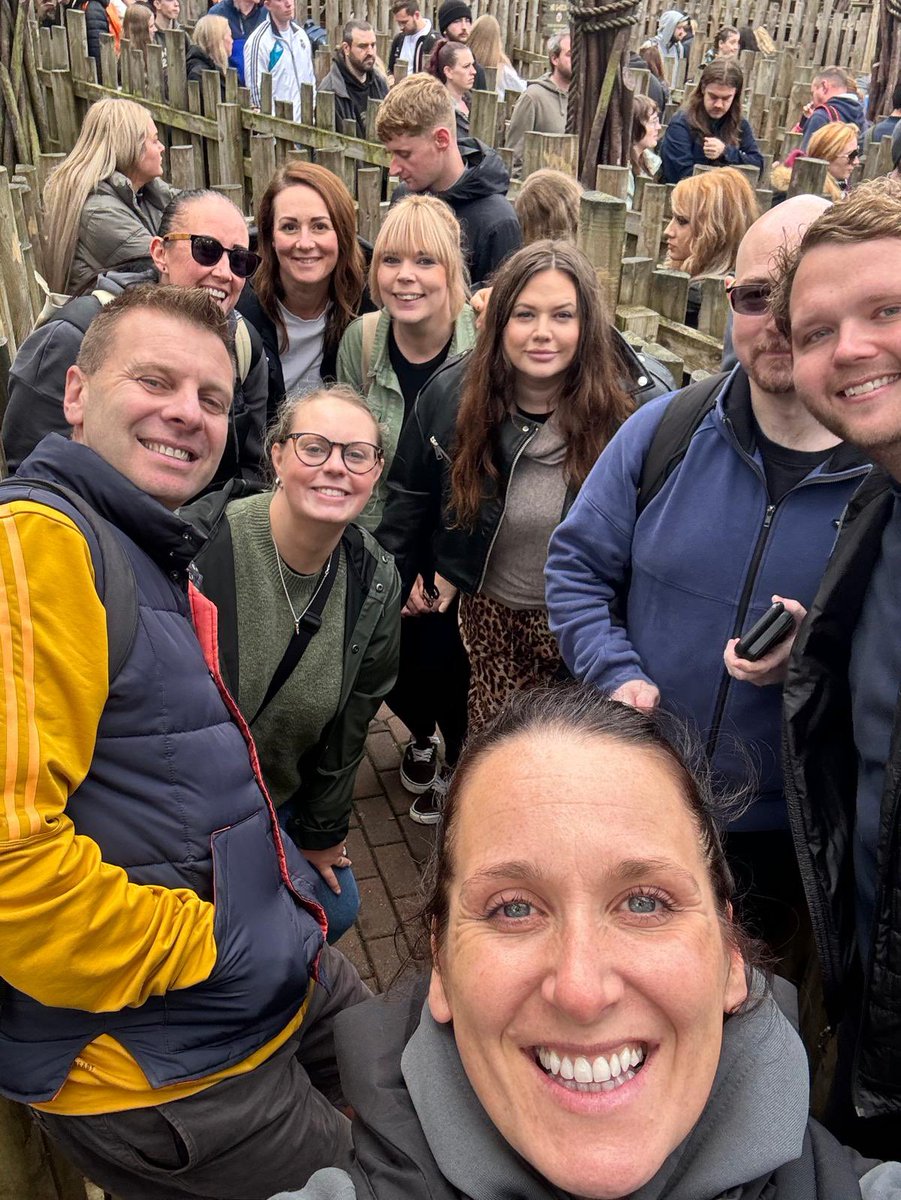 Annual <a href="/altontowers/">Alton Towers Resort</a> staff pic minus Miss Holland who was manning our duty point today. A great day had by all, tag us in your pictures 😊 #GoldenTicketTrip