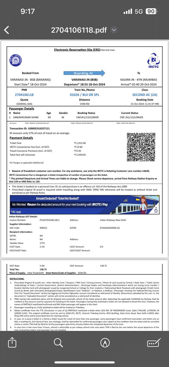 dr_sanjaypal's tweet photo. Where is my train @railcomplaint @drmbct @RailMinIndia  7 pm se Varanasi junction ke outer pr train stop hai https://t.co/jaTm9ZznUW
