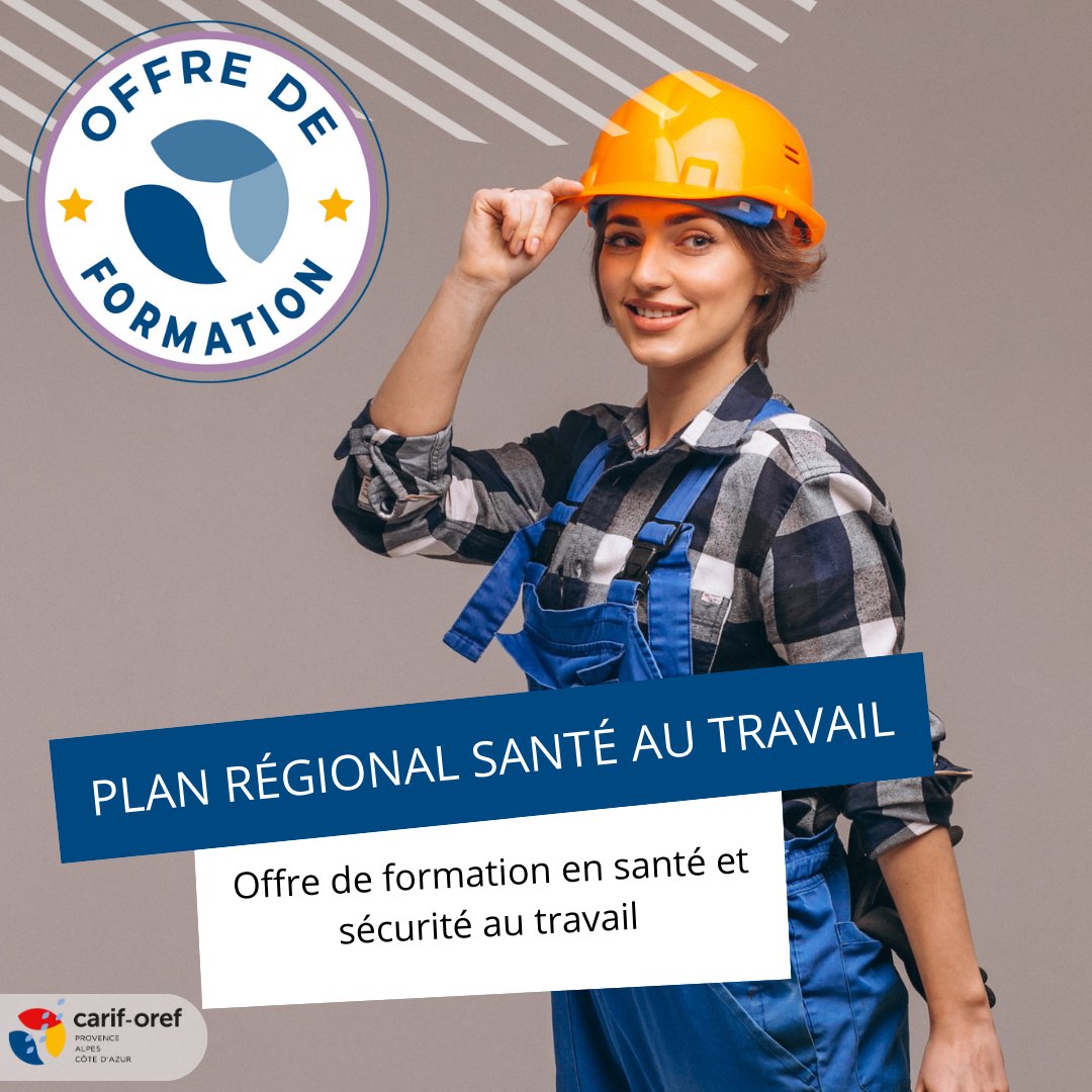 🦺 [Le Carif-Oref recense et diffuse l'offre de formation régionale en sécurité et #santé au #travail] de la DREETS PACA, la CARSAT Sud-Est et l'OPPBTP PACA Corse. Accueil PRTS4 swll.to/c8Xn5 Découvrez les formations, les ressources... swll.to/cU0C40I