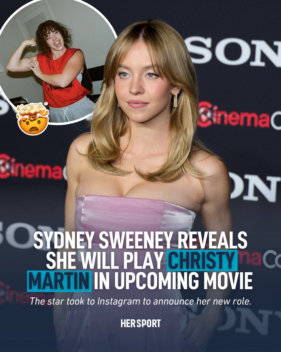Sydney Sweeney has announced via Instagram that she will play Christy Martin in an upcoming movie about the life of the legendary boxer!

In 1996, Martin rose to fame after fighting Ireland's Deirdre Gogarty!

We can’t wait to see Sydney bring the story to life on the big screen!