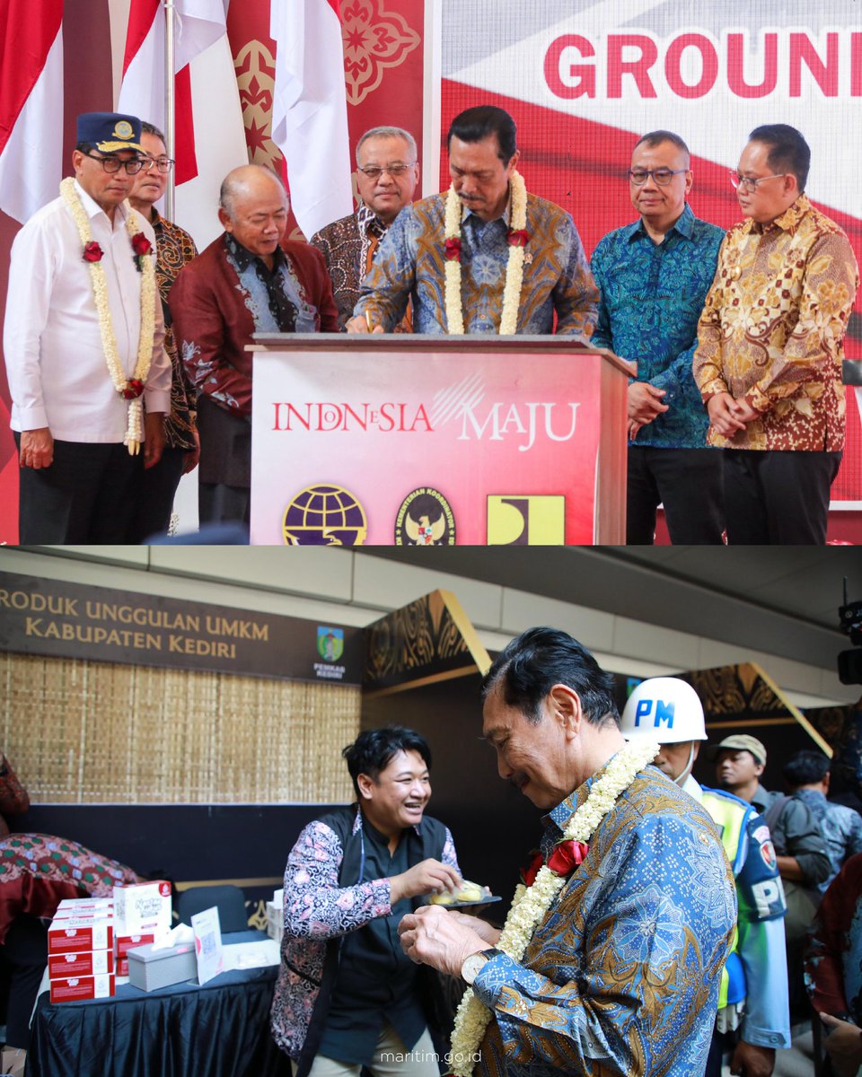 KemenkoInfra's tweet photo. #TimMarves, Bandara Dhoho Kediri sudah diresmikan lho!

Menko Marves Luhut B. Pandjaitan bersama Menteri Perhubungan, Budi Karya Sumadi meresmikan secara simbolis pengoperasian Bandara Dhoho Kediri hari ini. https://t.co/fkrn1slyyF