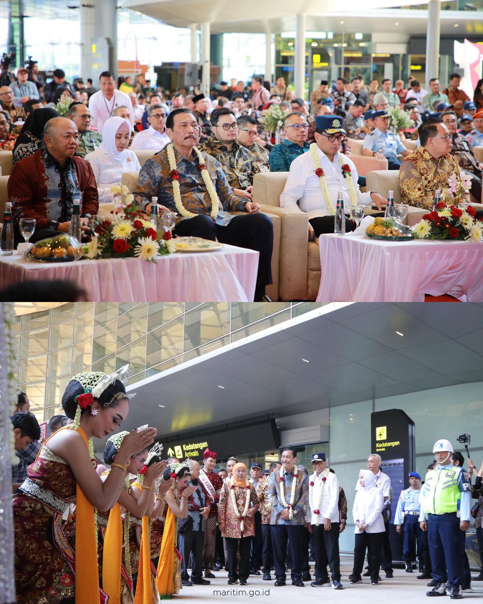 KemenkoInfra's tweet photo. #TimMarves, Bandara Dhoho Kediri sudah diresmikan lho!

Menko Marves Luhut B. Pandjaitan bersama Menteri Perhubungan, Budi Karya Sumadi meresmikan secara simbolis pengoperasian Bandara Dhoho Kediri hari ini. https://t.co/fkrn1slyyF