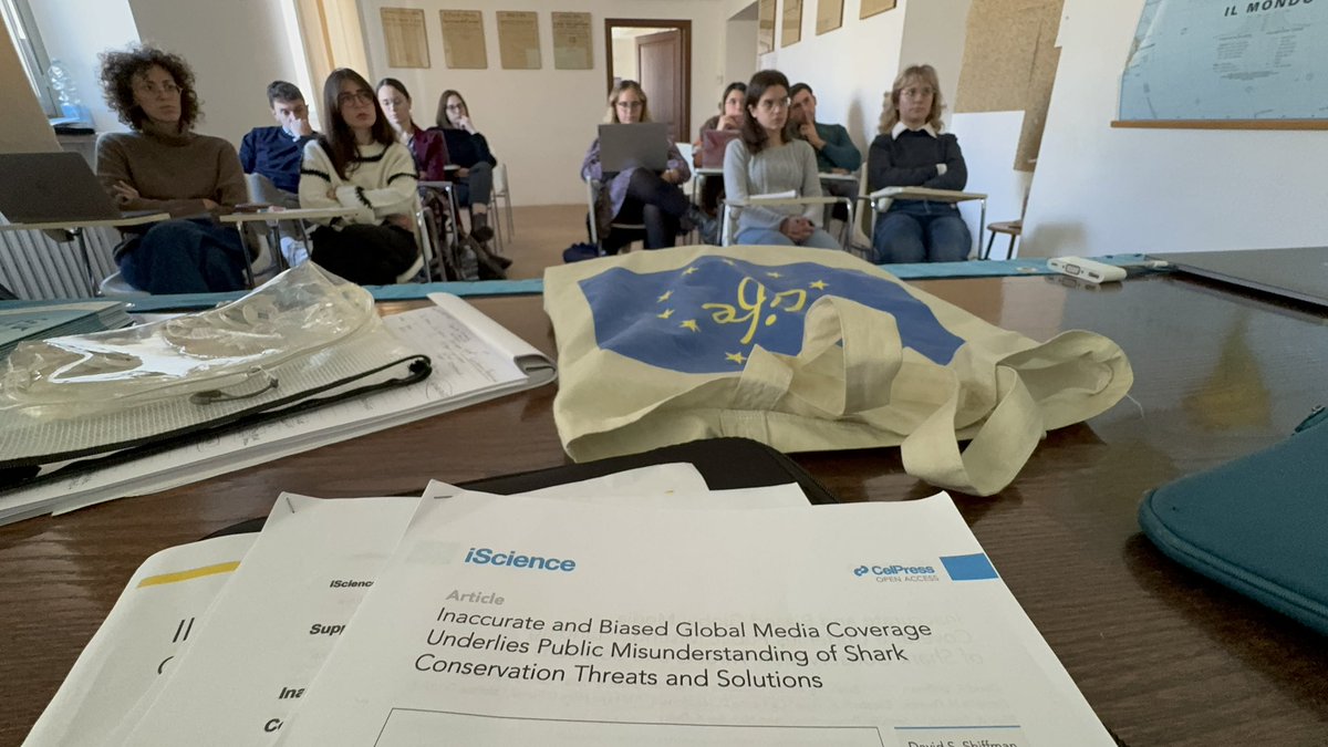 European Sharks - a LIFE project (@lifeeusharks) on Twitter photo #Sharks, news and fake news. Training 11 young reporters, so they have the knowledge and tools to produce well sourced, factual information on shark and rays. So much fun to be with you guys! Thanks <a href="/IlDucato/">Il Ducato Urbino</a> <a href="/mariniteo/">Matteo Marini</a> #sharkawareness #oceanliteracy #Sharks, news and fake news. Training 11 young reporters, so they have the knowledge and tools to produce well sourced, factual information on shark and rays. So much fun to be with you guys! Thanks <a href="/IlDucato/">Il Ducato Urbino</a> <a href="/mariniteo/">Matteo Marini</a> #sharkawareness #oceanliteracy